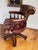 Antique Style Chesterfield Swivel and Tilt Captain's Chair in Brown Buttoned Leather, 1990s For Sale - Image 14 of 18