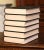 Black Set of Six French Art Deco Leather Bound Larousse Books 1929 For Sale - Image 8 of 12
