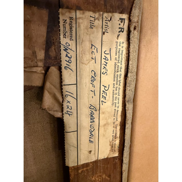 19th Century English Oil on Canvas Painting by James Peel, “Croft Pasture, Borrowdale,” Gilt Frame For Sale In Indianapolis - Image 6 of 7