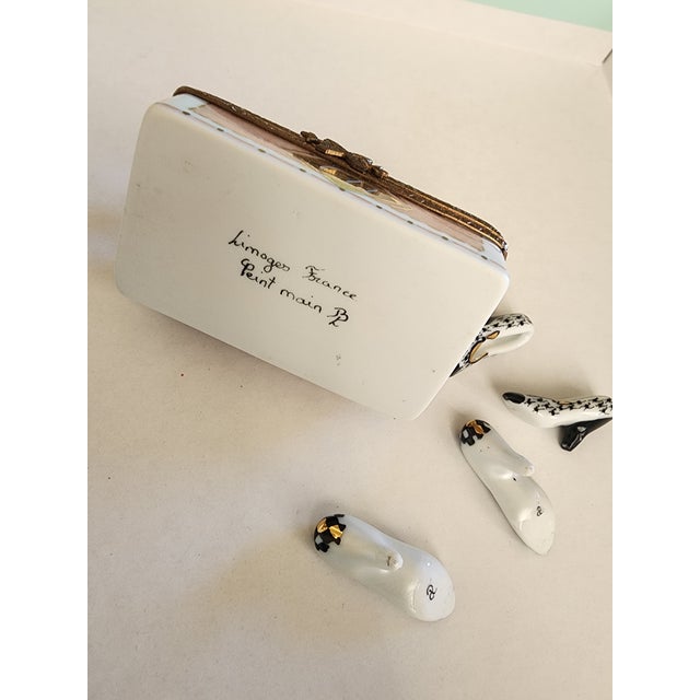 Limoges Porcelain Box Shoe Themed For Sale - Image 9 of 9