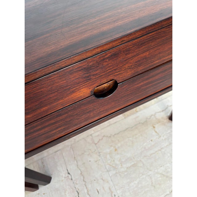 Scandinavian Dark Wood Bedside Tables by Kai Kristiansen for Aksel Kjiersgaard, Denmark, 1960s, Set of 2 For Sale - Image 14 of 17