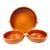 Vintage Glazed Terracotta Serving Dishes-Set of 3 For Sale