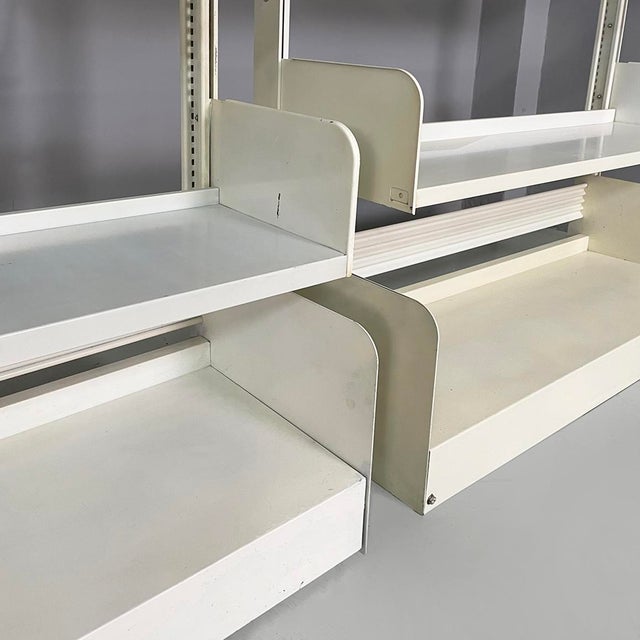 Italian Modern Modular White Congresso Bookcase attributed to Lips Vago, 1970s, Set of 3 For Sale - Image 16 of 18