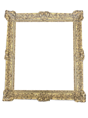 Large Impressionist Wooden Frame, France, 1880s
