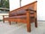 Rare 10ft Arts & Crafts Tiger Oak Leather Bench ~ Train Station or Fraternal Club Seating ~ Limbert / Stickley Craftsman Era For Sale - Image 13 of 18