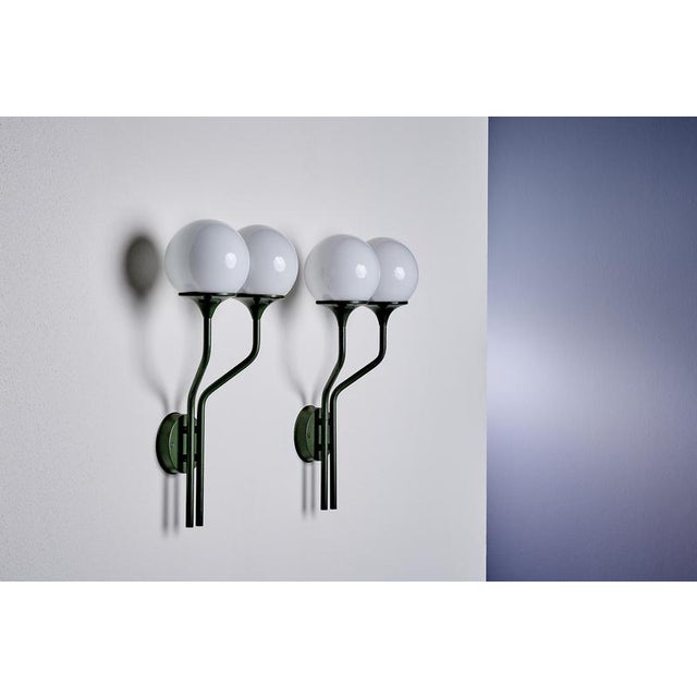 Wall Sconce with Two Globes by Goffredo Reggiani for Lampadari Reggiani, 1960s For Sale - Image 3 of 15