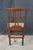 Antique Victorian Gothic Chippendale Style Carved Mahogany Chair Animal Print For Sale - Image 16 of 18