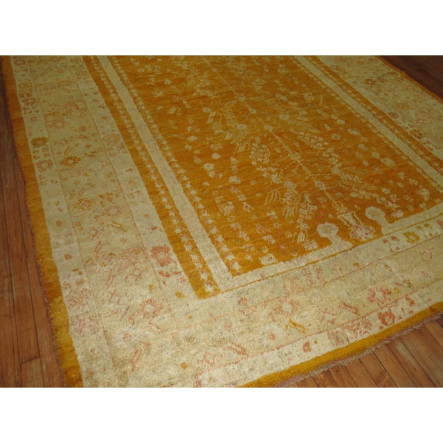 19th Century Angora Wool Oushak Rug - 8' x 10'3" For Sale - Image 12 of 18