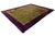 Antique 1920s Art Deco Chinese Rug in Chartreuse Olive and Imperial Violet 9x12 For Sale - Image 12 of 12