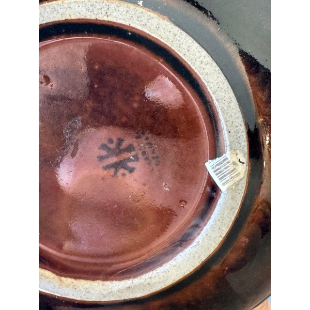 1960s Danish Knabstrup Keramik Teapot – Vintage Mid-Century Scandinavian Modern Brown Glazed Ceramic For Sale - Image 4 of 8