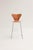 Series 7 bar stools, model 3187, designed by Arne Jacobsen and manufactured by Fritz Hansen. Molded wood shell with...