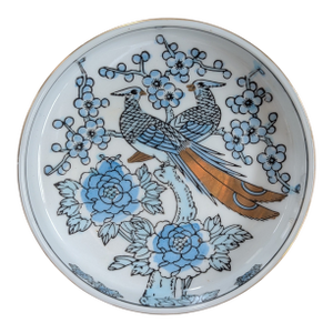 Mid 20th Century Gold Imari Porcelain Hand Painted Catchall Dish