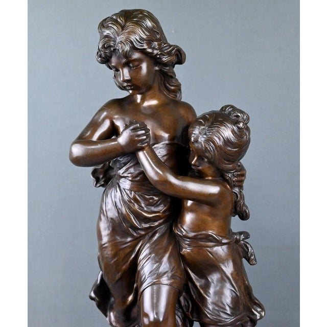 Hippolyte Moreau, Large Surprise Sculpture, Late 19th Century, Bronze For Sale - Image 6 of 18