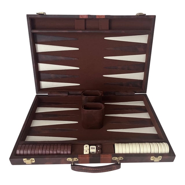 Vintage 24" Backgammon Classic Portable Complete Set For Sale