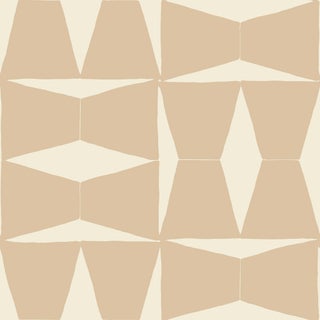 Brancusi Wallpaper by Susan Hable in Sandstone For Sale