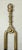 Antique 18th Century Wrought Iron Turned Brass English Fireplace Tongs Tool 1 For Sale - Image 4 of 9