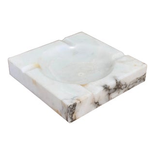 Vintage Italian Alabaster Ashtray or Catchall Dish For Sale