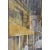 1990s James C. Borden Large Cityscape Street Scene Watercolor Painting Cerused Frame For Sale - Image 9 of 14