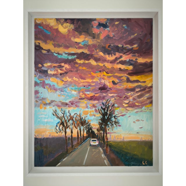 Piece exhibited during the "Landscape in Motion" exhibition, a solo exhibition by the artist at the Thomery media library...