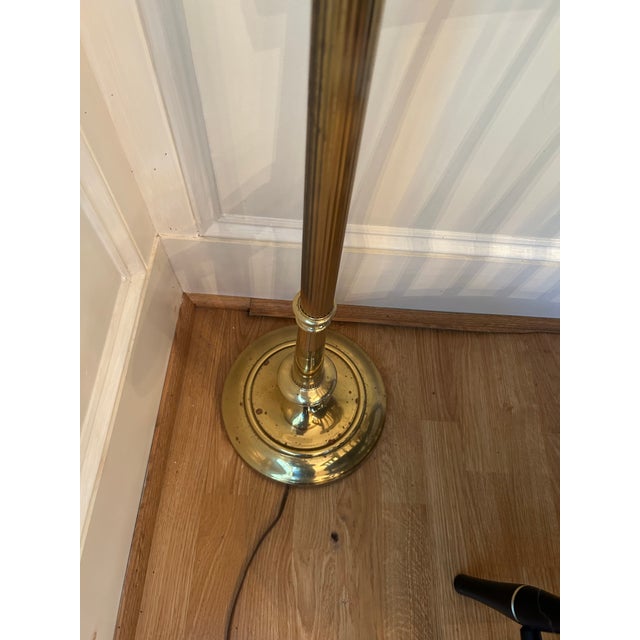 Art Deco Vintage Art Deco or Hollywood Regency Style Torchiere Floor Lamp For Sale - Image 3 of 3