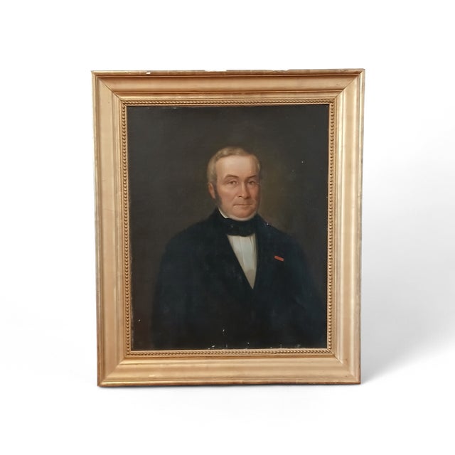 Néant, Portrait of a Decorated Gentleman (Legion of Honour), 1850, Oil Painting, Framed For Sale - Image 4 of 4