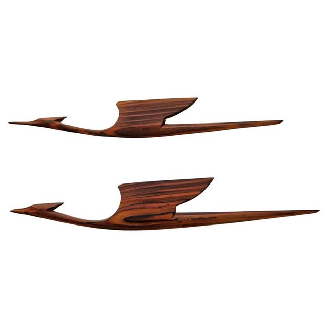 Mid-Century Wooden Wall Sculptures of Birds, 1960s For Sale - Image 16 of 16