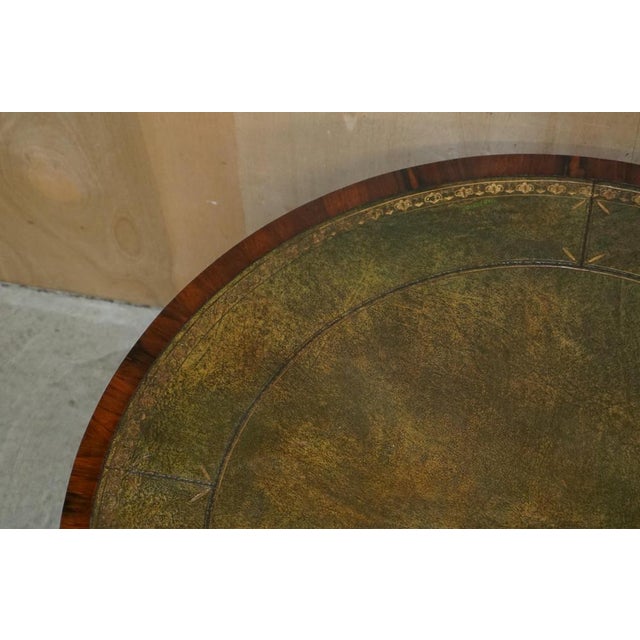William IV Hardwood & Green Leather Library Dining Table, 1830s For Sale - Image 13 of 18
