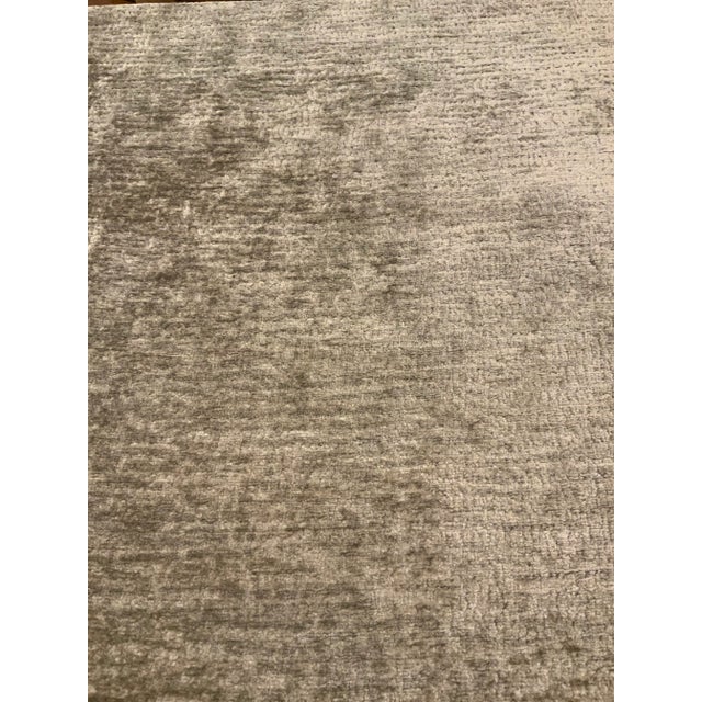 Taylor King: Finlo Linen Taupe/Gray Woven Chenille Designer Fabric - 18.5 Yards For Sale - Image 4 of 6