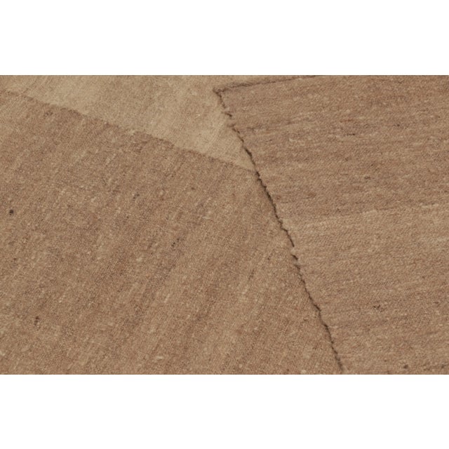 Oversized Vintage Persian Mazandaran Kilim Runner in Brown Stripes - Rug & Kilim For Sale - Image 10 of 10