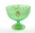 Green French Green Opaline Baccarat Crystal Engraved & Gilt Napoleon III Punch Bowl For Sale - Image 8 of 10