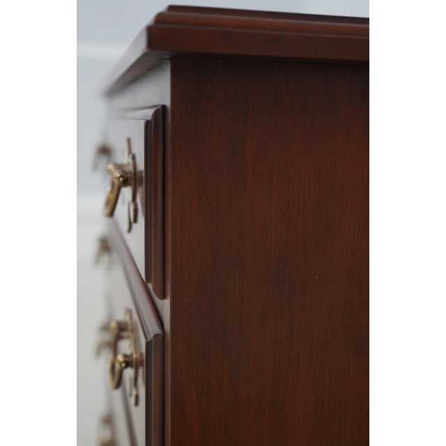 Henkel Harris Cherry 4 Drawer Chairside Chest Nightstand For Sale - Image 14 of 17