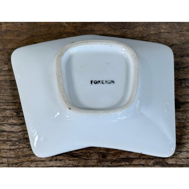 1950s Vintage Queen of Hearts Playing Card Porcelain Ashtray / Tip Tray For Sale - Image 5 of 5