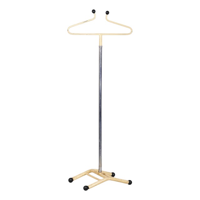 Czech Bauhaus Coat Rack in Chrome-Plated and Lacquered Steel, 1920s For Sale