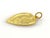 Contemporary Mid 20th Century Year of the Snake 24k Gold Good Oriental Snake Heart Charm Pendant For Sale - Image 3 of 5