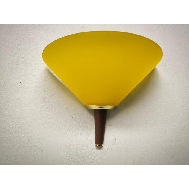 Yellow Murano Wall Light from De Majo, 1990s For Sale - Image 6 of 8