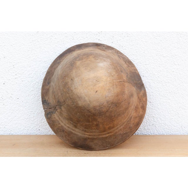 Wabi Sabi African Wood Bowl For Sale - Image 9 of 11