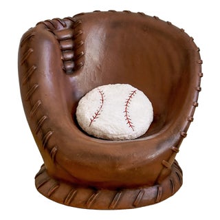 Vintage 1990s Oversized Baseball Glove Catchers Mitt Lounge Chair For Sale