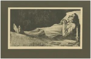 Vincent Van Gogh, Sien on Her Deathbed, 1928, Portfolio Print, Print