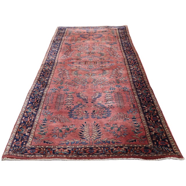 Victorian Vintage Indian Sarouk Rug Runner, 02'08 X 09'07 For Sale - Image 3 of 10