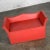 Mid 20th Century Vintage Coral Vinyl Faux Leather Cedar Lined Storage Bench Settee With Nail Head Detail For Sale - Image 5 of 13