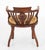 Wood Victorian Tub Chair in Marquetry Inlay, 1880 For Sale - Image 7 of 10