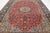 Textile Vintage Persian Isfahan Red Wool Rug With Rosette Motif For Sale - Image 7 of 10