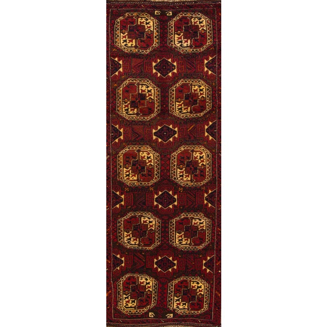 Early 20th Century Red Vintage Shiraz Handmade Wool Rug For Sale - Image 5 of 5