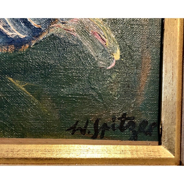 1960s Walter Spitzer, Polish French Jewish Artist Oil Painting Girl with Doll, School of Paris Judaica, 1967 For Sale - Image 5 of 10