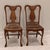 Antique Quarter Sawn Oak Side Chairs With Hand Carved Motif on Each Side and Nailhead Stud Surround Tapestry Seat and Claw Feet For Sale - Image 18 of 18