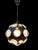 Glass and Metal Pendant Lamp in the style of Oscar Torlasco, 1970s For Sale - Image 10 of 12