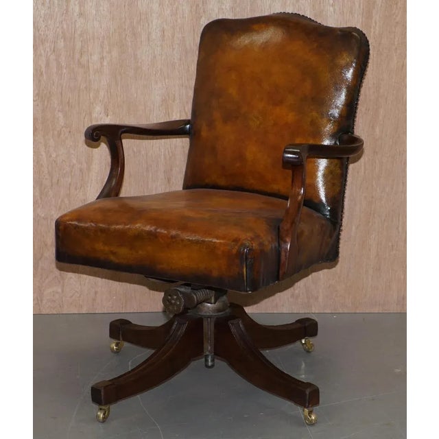 Captain's Chair from Maple & Co., 1880s For Sale - Image 3 of 18