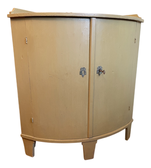 Dutch Corner Cupboard with Convex Doors, 1870s