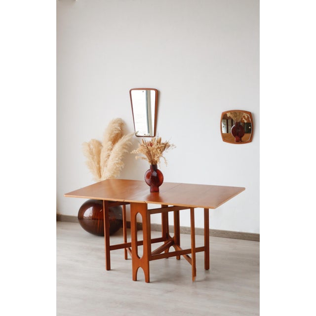 Scandinavian Drop-Leaf Table in Bendt Winge Teak and Beech, 1960s For Sale - Image 17 of 17