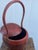 Chinese Antique Chinese Red Lacquered Wooden Wedding Basket With Dragonfly Lid Motif For Sale - Image 3 of 13